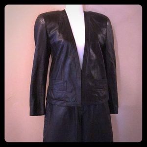 Leather Pants Suit by Lord & Taylor